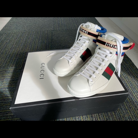 Gucci fashion sneaker ACE high top - Picture 8 of 11